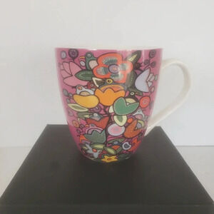 Donna the Strange,Indigenous Collection Tree of Life Large Pink Coffee  Mug.